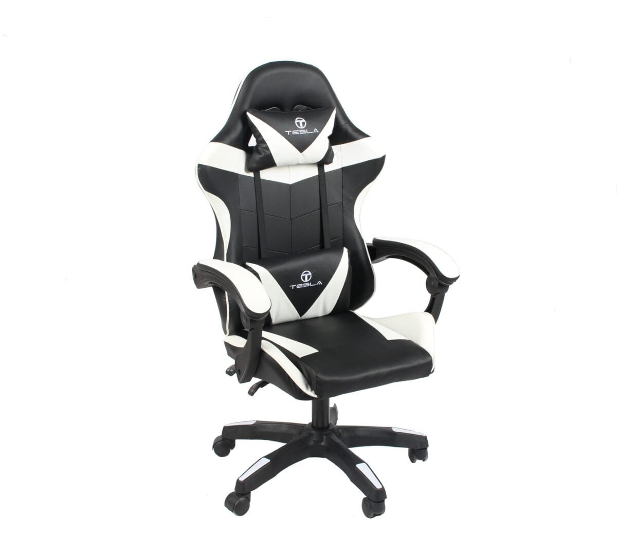 ⁦כיסא גיימינג Tesla דגם 7305 בצבע לבן⁩ – תמונה ⁦6⁩