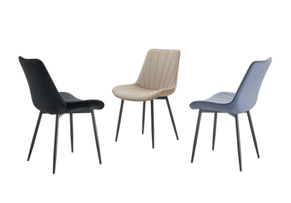 כיסא לפינת אוכל בצבע שחור דגם 6104 - Step Up | מרופד ונוח במיוחד