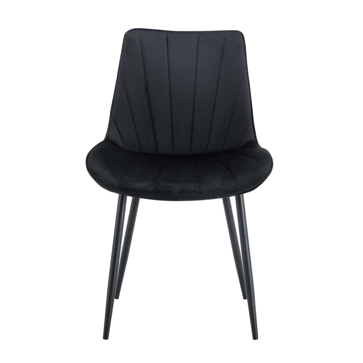 ⁦כיסא מרופד לפינות אוכל בצבע שחור דגם 6104⁩ – תמונה ⁦2⁩