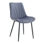 כיסא מרופד לפינות אוכל בצבע אפור  דגם 6104