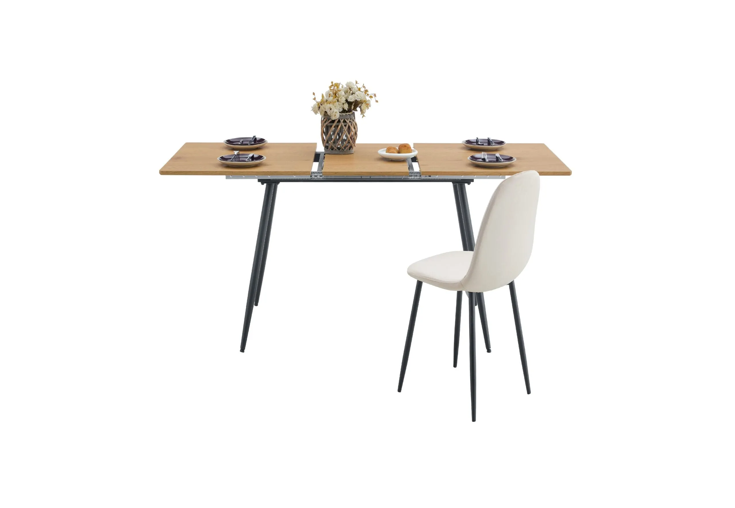 0Q9A5723 - Copy שולחן פינת אוכל נפתח בצבע עץ אלון דגם 802 – תמונה 1