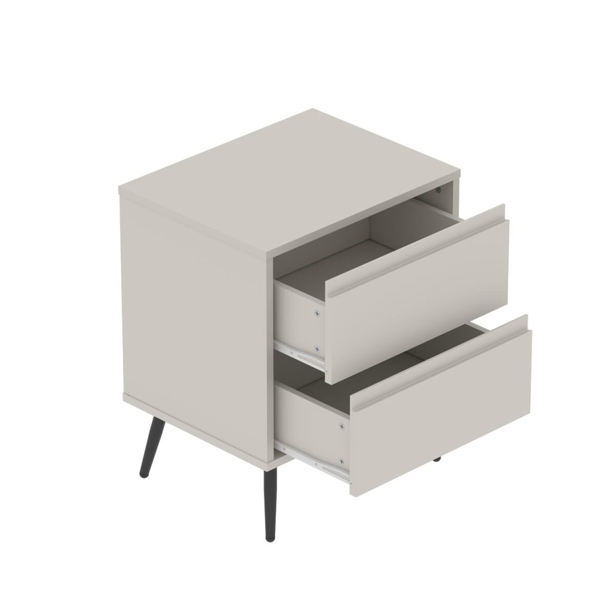 ⁦שידת לילה מעוצבת לצד המיטה בצבע סהרה דגם 3071⁩ – תמונה ⁦7⁩