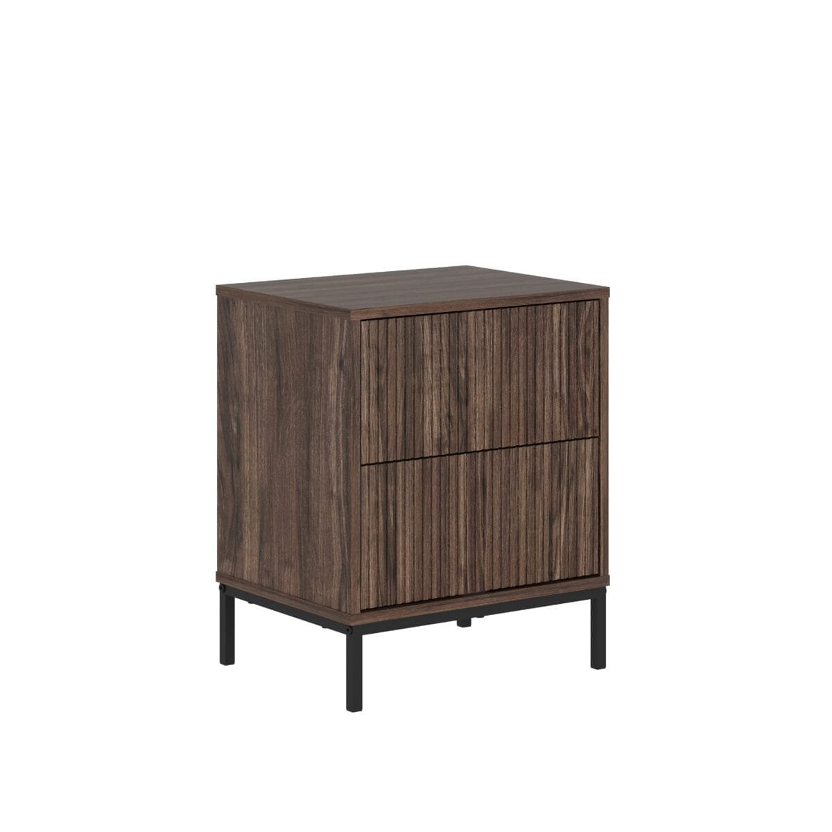 ⁦שידת לילה יוקרתית לצד המיטה בצבע אגוז דגם 3074⁩ – תמונה ⁦3⁩