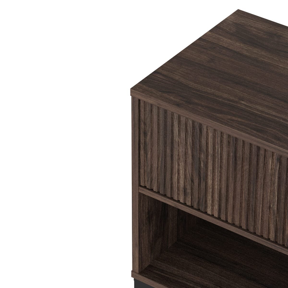 ⁦שידת לילה יוקרתית לצד המיטה בצבע אגוז דגם 3074⁩ – תמונה ⁦6⁩