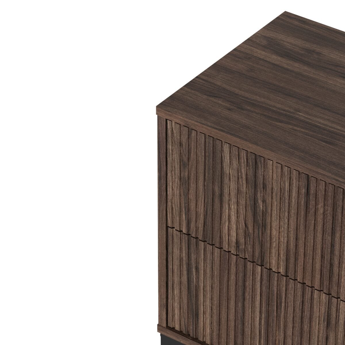 ⁦שידת לילה יוקרתית לצד המיטה בצבע אגוז דגם 3074⁩ – תמונה ⁦7⁩