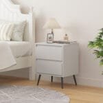 שידת לילה מעוצבת לצד המיטה בצבע סהרה דגם 3071