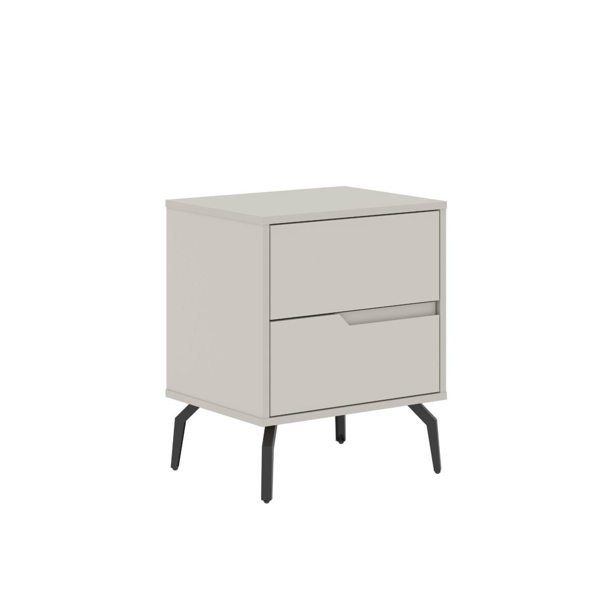 ⁦שידת לילה מעוצבת לצד המיטה בצבע סהרה דגם 3072⁩ – תמונה ⁦2⁩