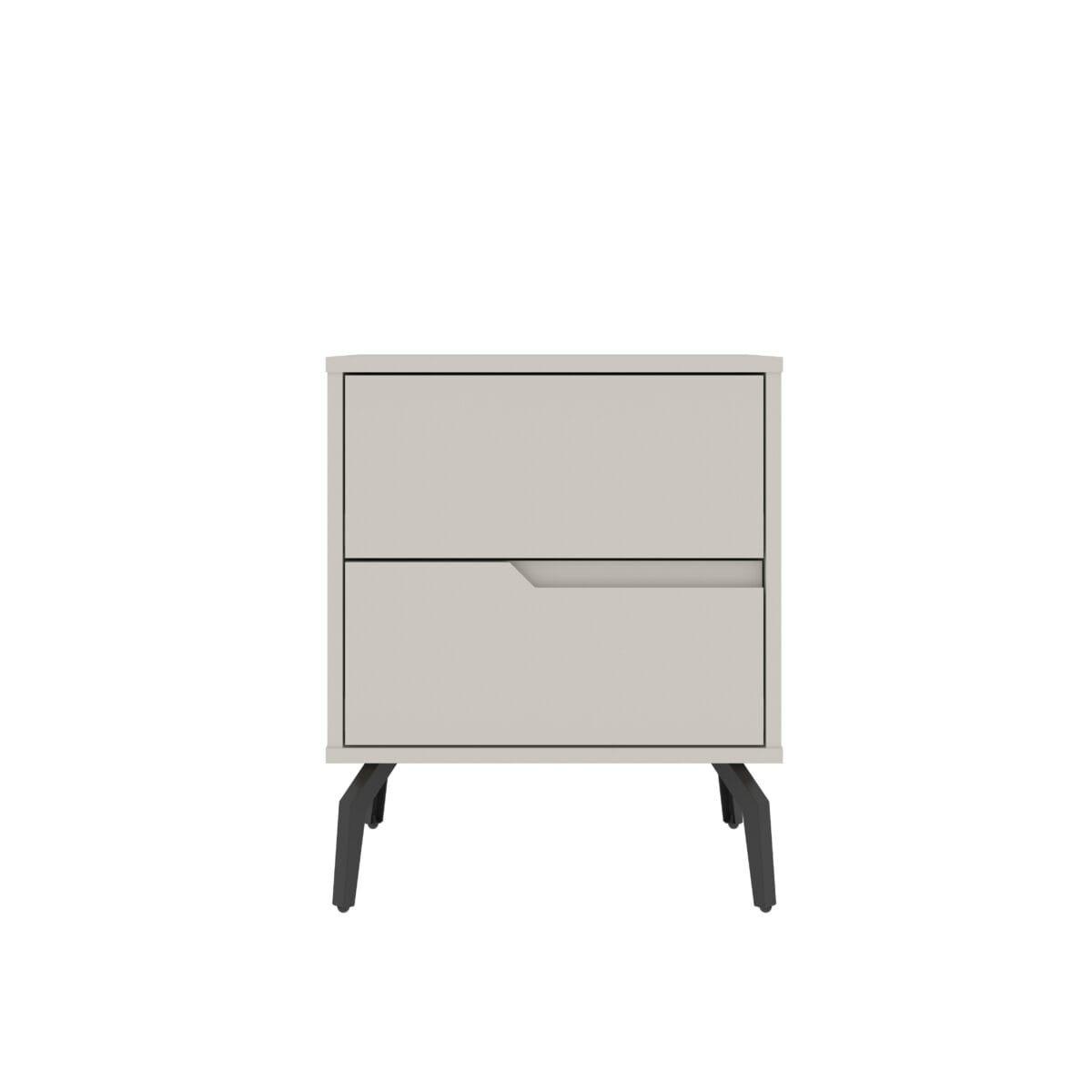 ⁦שידת לילה מעוצבת לצד המיטה בצבע סהרה דגם 3072⁩ – תמונה ⁦3⁩