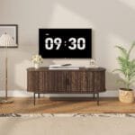 מזנון טלוויזיה מעוצב לסלון דגם 4078 באורך 120 ס"מ צבע אגוז