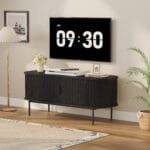 מזנון טלוויזיה מעוצב לסלון דגם 4078 באורך 120 ס"מ צבע שחור