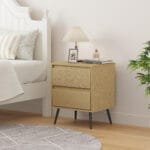 שידת לילה מעוצבת לצד המיטה בצבע אלון דגם 3071 מבית Step Up