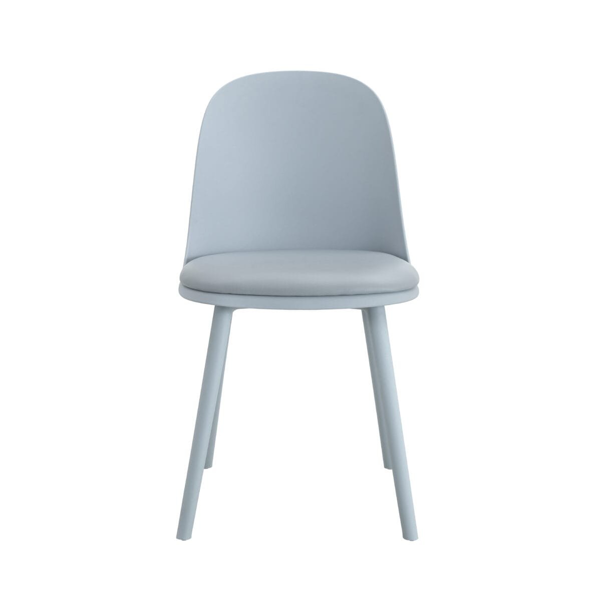 ⁦כיסא פלסטיק מרופד לפינת אוכל בצבע אפור דגם 6102⁩ – תמונה ⁦2⁩