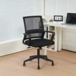 כיסא מחשב משרדי מתכוונן דגם 7007 בצבע שחור