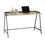 שולחן כתיבה מעוצב דגם 1201 בצבע עץ בשילוב שחור