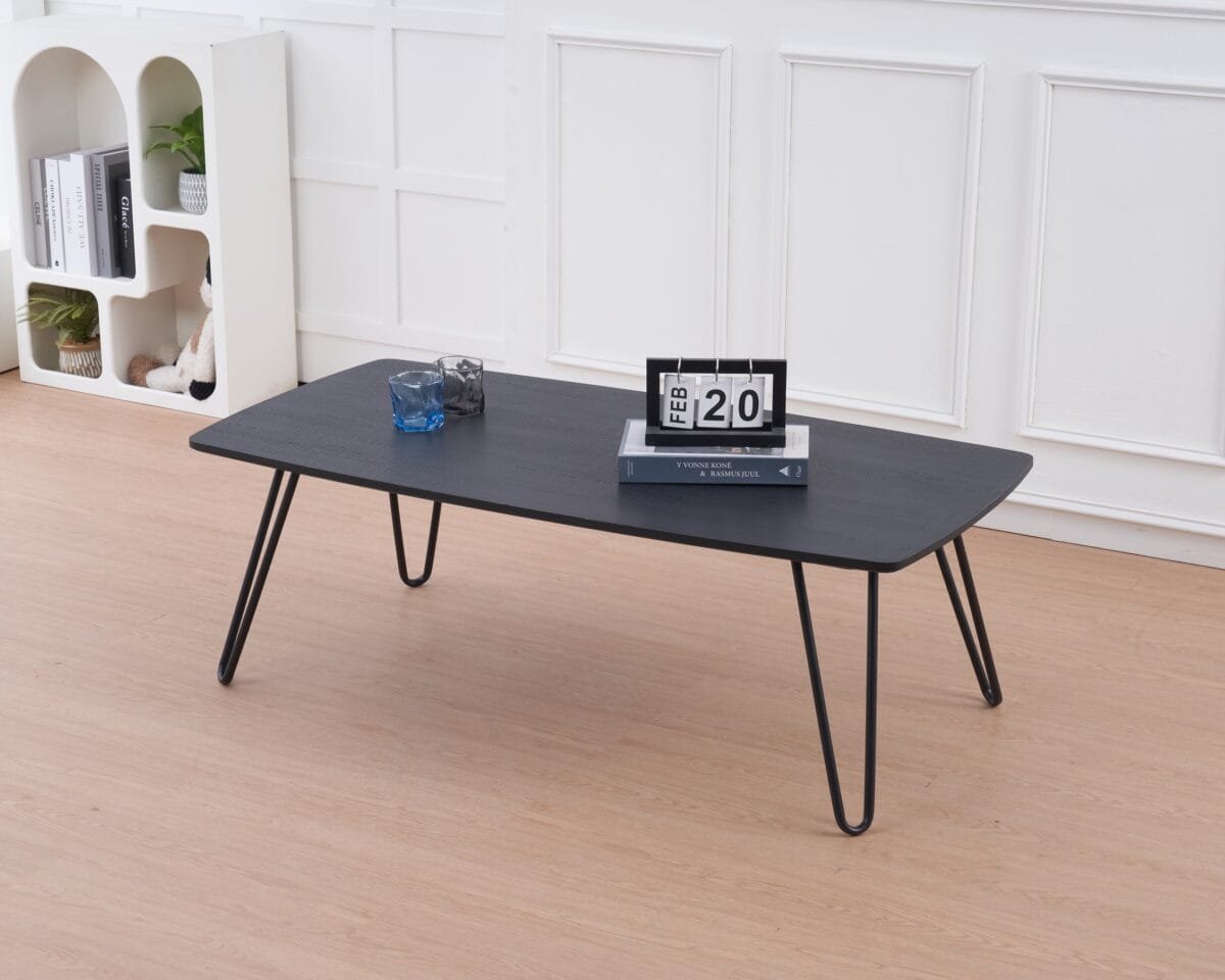 ⁦שולחן קפה מלבני לסלון בצבע שחור דגם 5011⁩ – תמונה ⁦4⁩