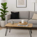 שולחן קפה מלבני לסלון בצבע עץ אלון דגם 5011