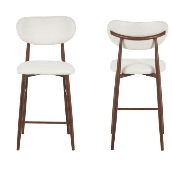 כיסא בר לאי בשילוב רגליים בצבע אגוז דגם 6121 מבית Step Up – שילוב של עיצוב, נוחות ואיכות