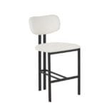 כיסא בר דגם 6123 מבית Step Up בצבע בז' שילוב רגליים שחורות