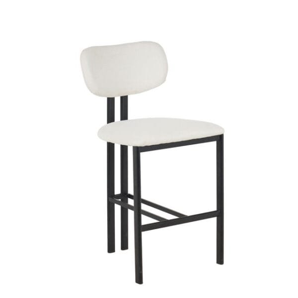 כיסא בר דגם 6123 מבית Step Up בצבע בז' שילוב רגליים שחורות