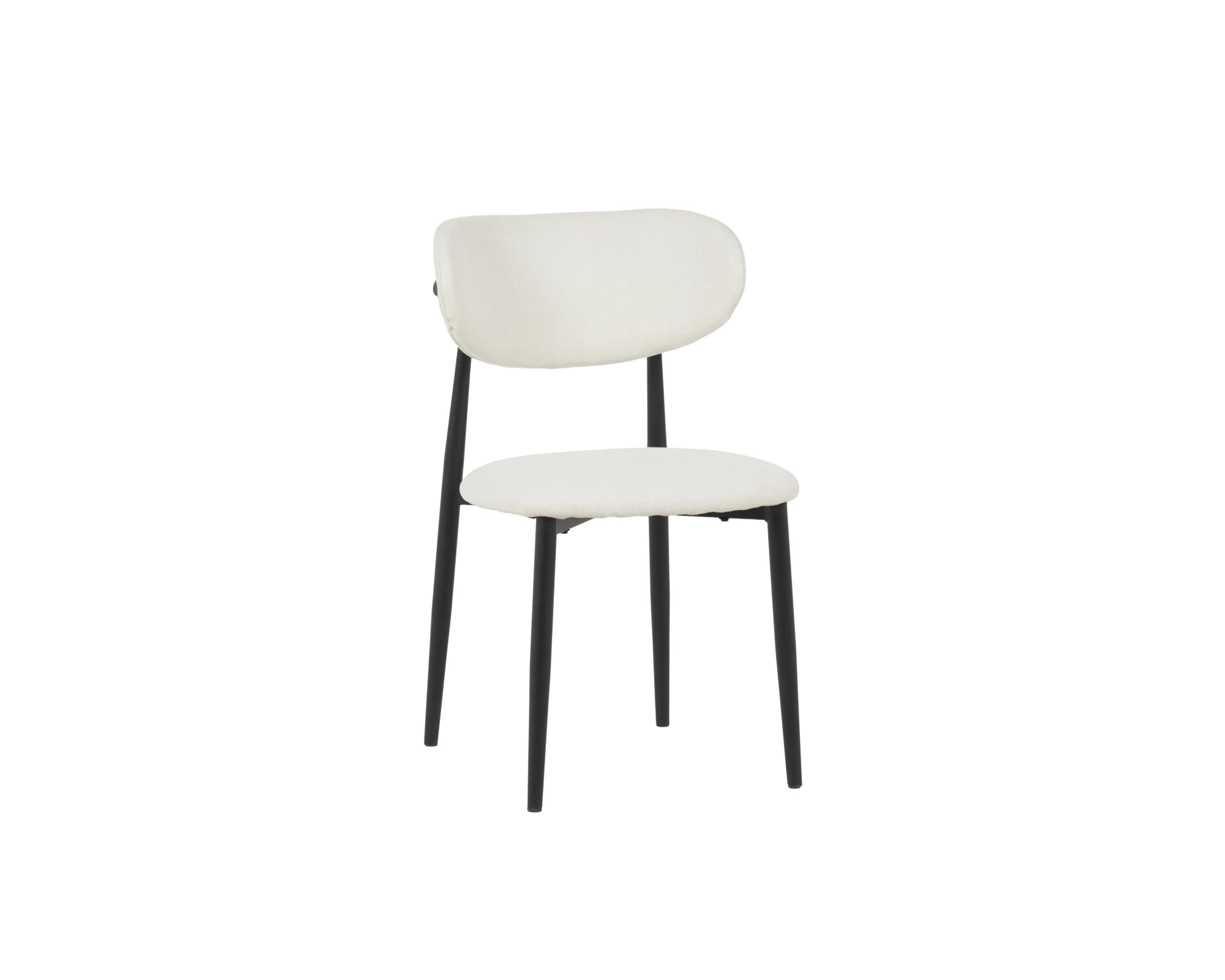 DC6120 (52) כיסא לפינת אוכל דגם 6120 בצבע בז' שילוב רגליים שחורות – תמונה 1