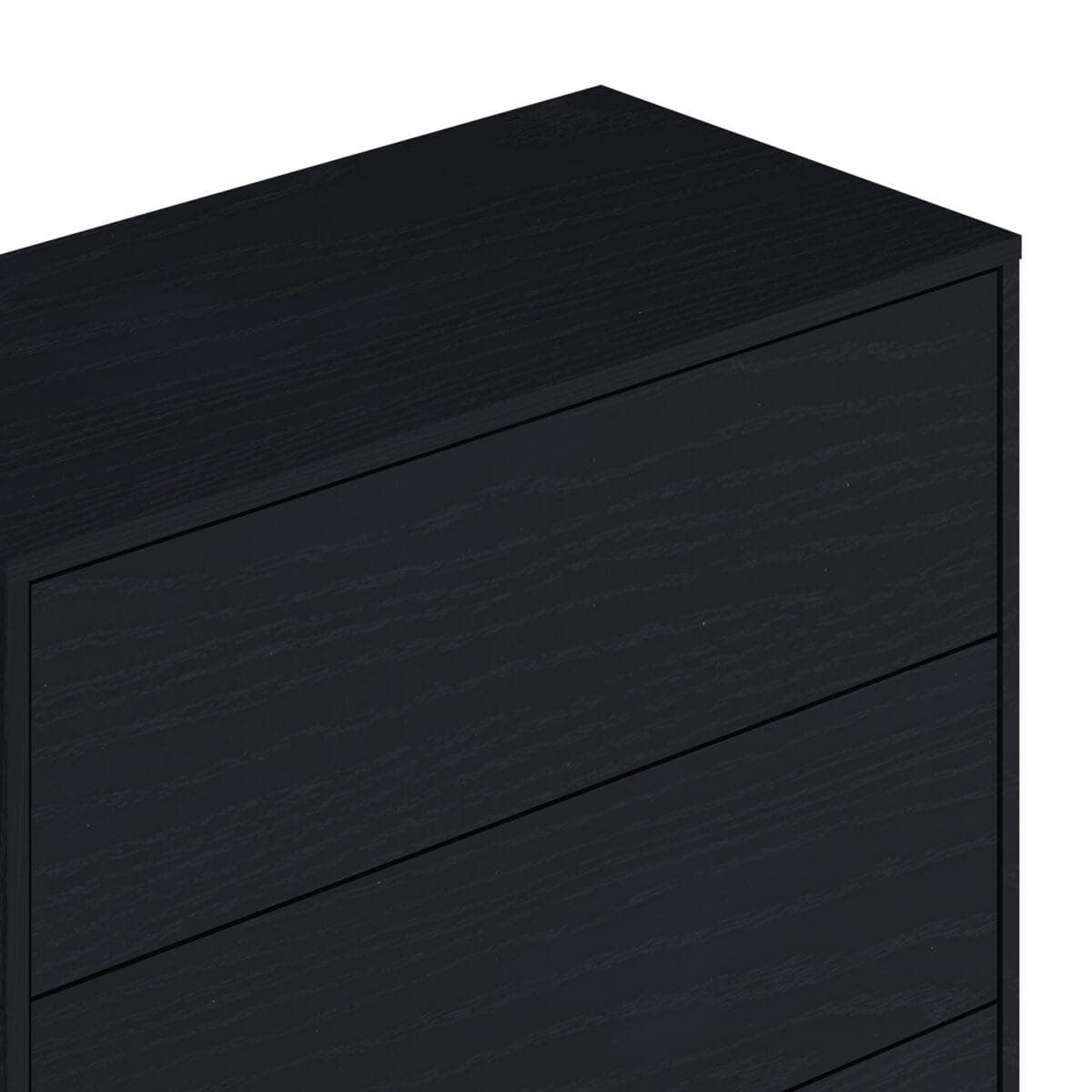 ⁦שידת אחסון 3 מגירות דגם 5044 בצבע עץ שחור⁩ – תמונה ⁦5⁩