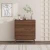 שידת אחסון 3 מגירות דגם 5044 בצבע עץ אגוז