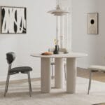 שולחן פינת אוכל עגול דגם 810 בצבע סהרה