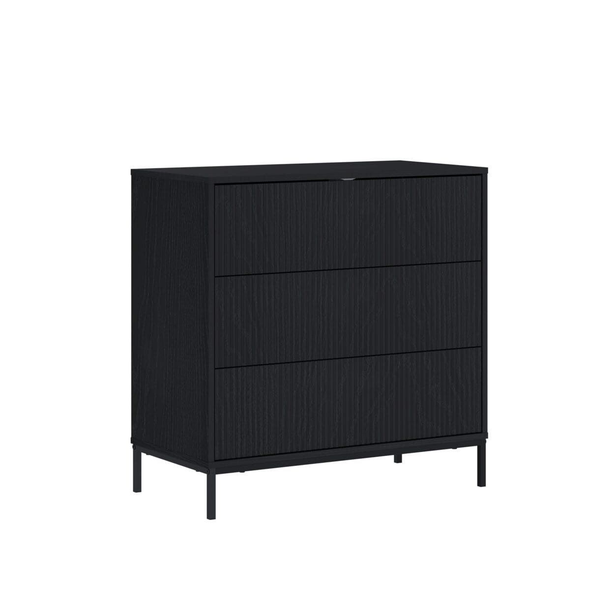 ⁦שידת אחסון 3 מגירות דגם 5050 בצבע שחור⁩ – תמונה ⁦5⁩