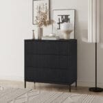 שידת אחסון 3 מגירות דגם 5050 בצבע שחור