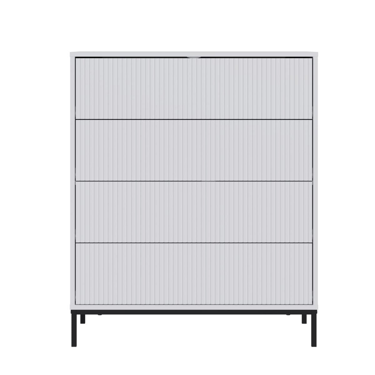 ⁦שידת אחסון 4 מגירות דגם 5049 בצבע לבן⁩ – תמונה ⁦4⁩