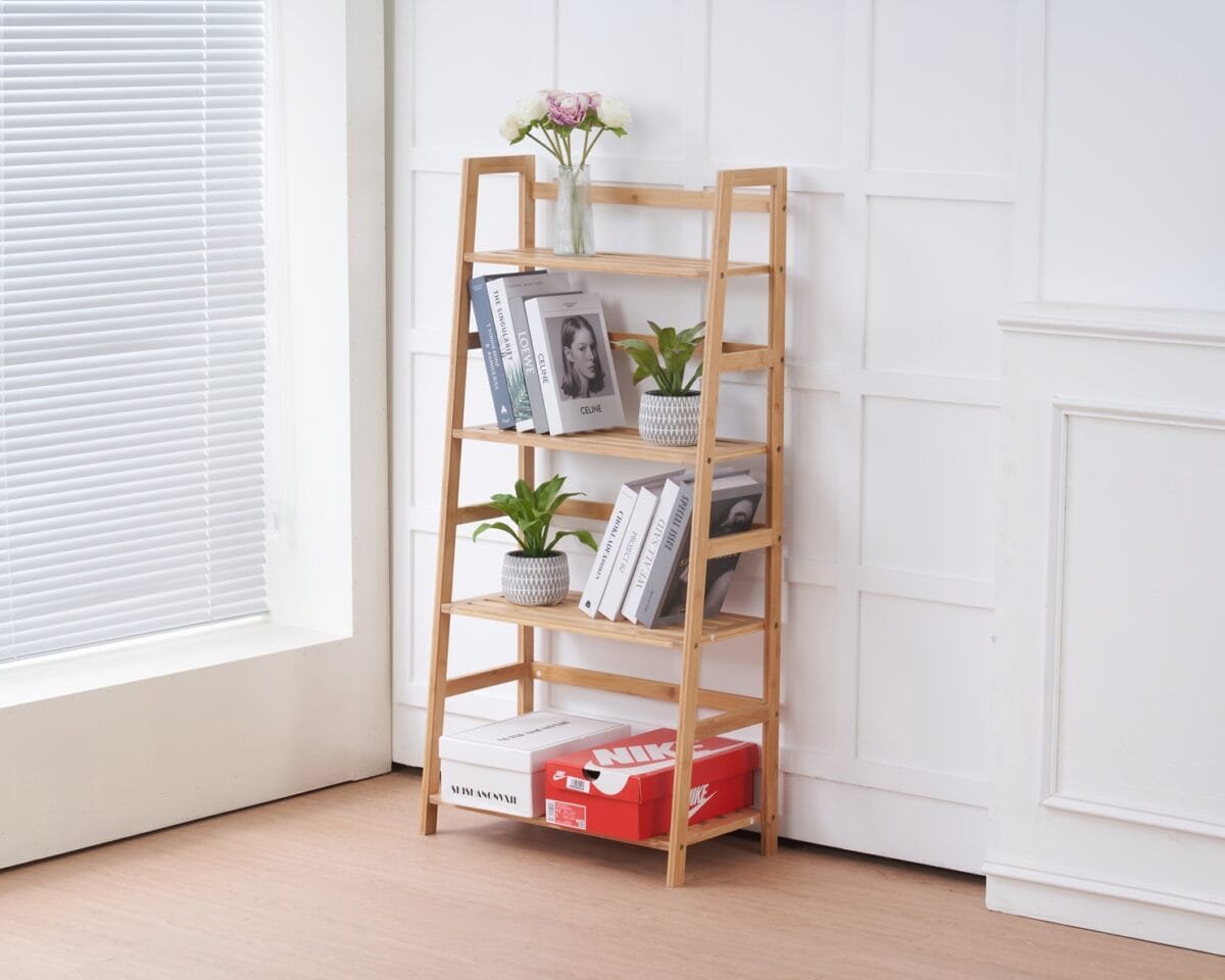 ⁦כוננית 4 מדפים רב תכליתית מבמבוק דגם 903⁩ – תמונה ⁦6⁩