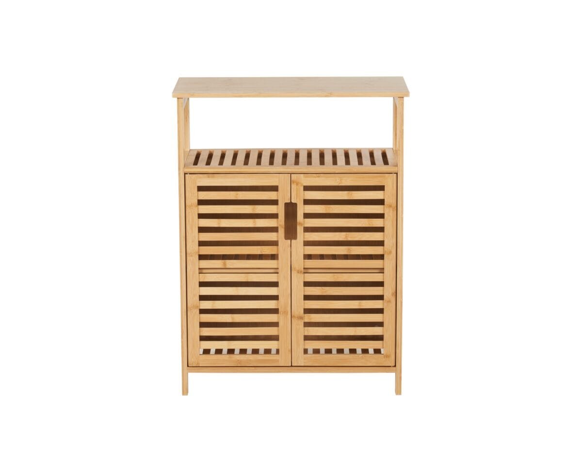 ⁦שידת אחסון מבמבוק לכניסה לבית או לחדר רחצה דגם 905⁩ – תמונה ⁦7⁩