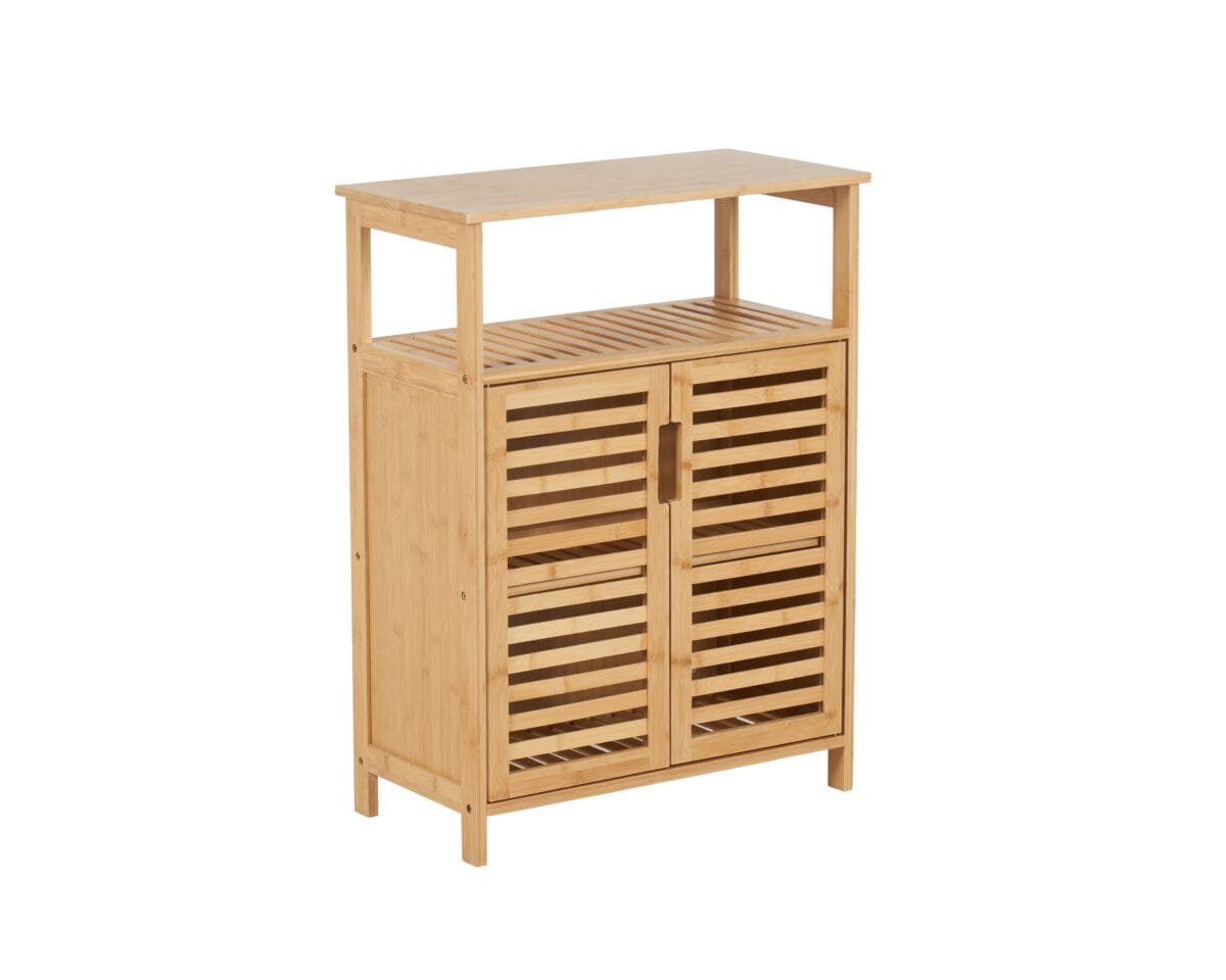 ⁦שידת אחסון מבמבוק לכניסה לבית או לחדר רחצה דגם 905⁩ – תמונה ⁦6⁩