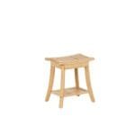 ספסל עץ במבוק לאמבטיה דגם 909