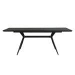 שולחן פינת אוכל מלבני נפתח דגם 807 בצבע שחור