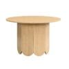 ⁦שולחן פינת אוכל עגול דגם 809 בצבע עץ אלון⁩ – תמונה ⁦3⁩