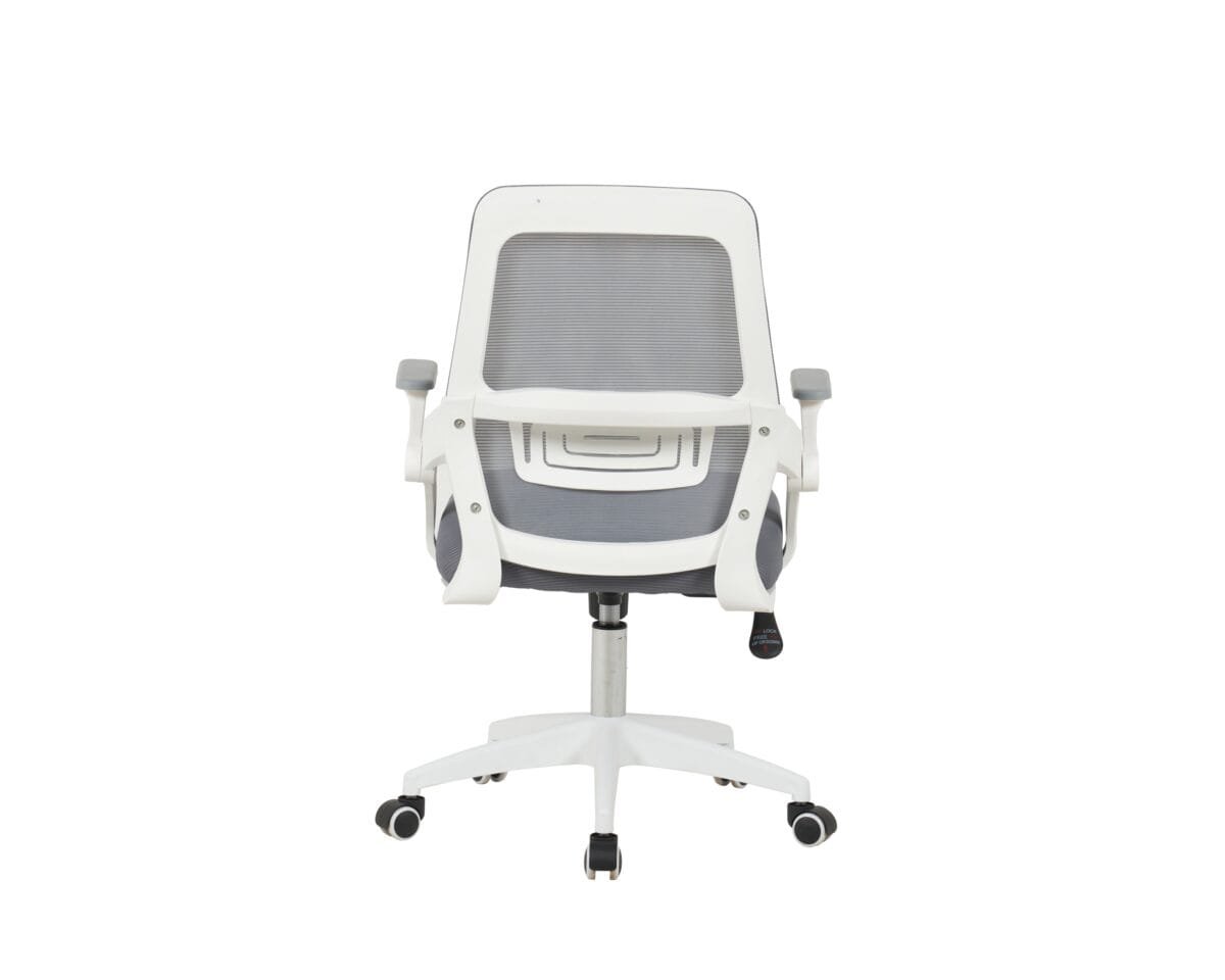 ⁦כיסא מחשב משרדי עם ידיות מתכווננות דגם 7014 בצבע אפור⁩ – תמונה ⁦4⁩