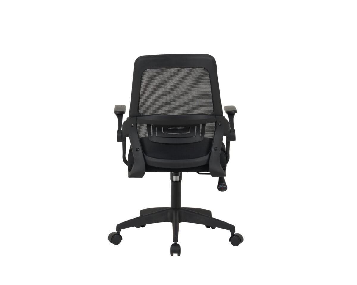 ⁦כיסא מחשב משרדי עם ידיות מתכווננות דגם 7014 בצבע שחור⁩ – תמונה ⁦4⁩