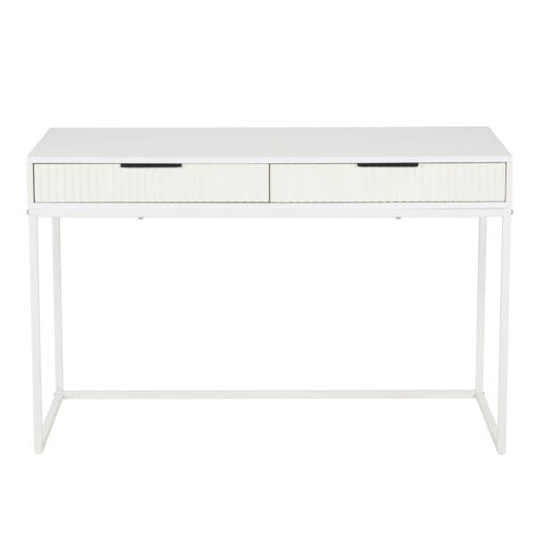 שולחן כתיבה עם 2 מגירות דגם 1207 בצבע לבן מבית Step Up