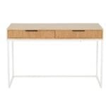 שולחן כתיבה עם 2 מגירות דגם 1207 בצבע עץ מבית Step Up