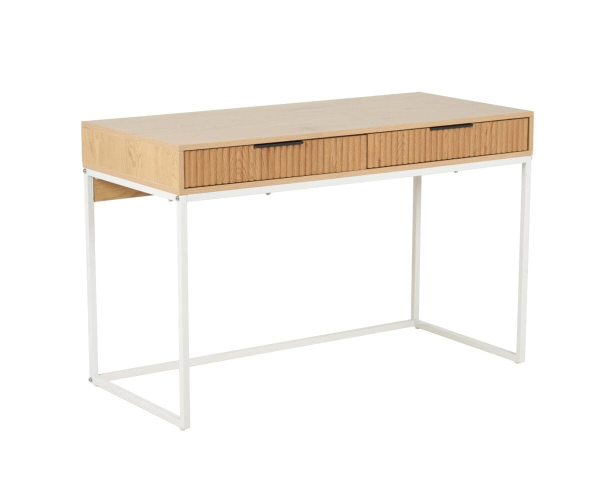 ⁦שולחן כתיבה עם 2 מגירות דגם 1207 בצבע עץ מבית Step Up⁩ – תמונה ⁦2⁩