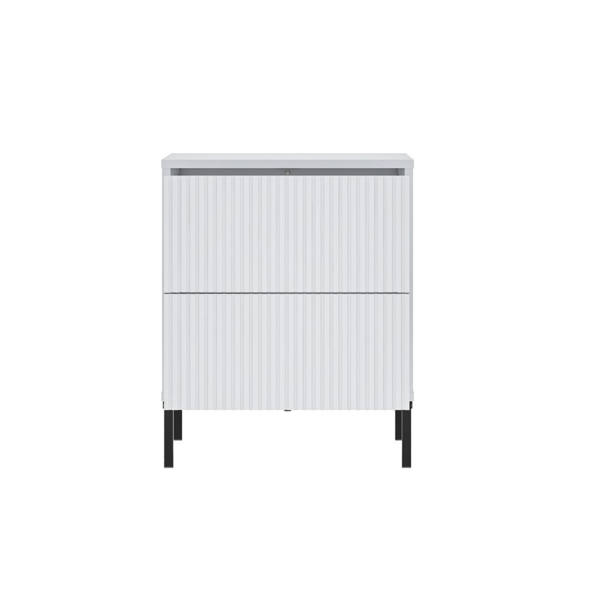 ⁦שידת לילה יוקרתית לצד המיטה בצבע לבן דגם 3074⁩ – תמונה ⁦6⁩