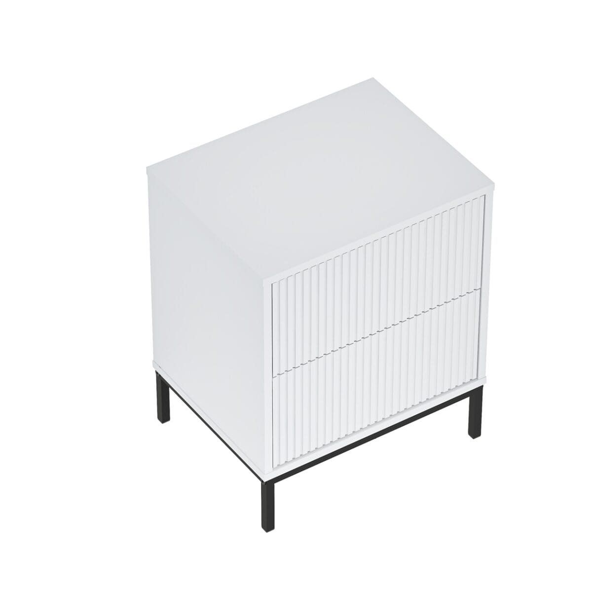 ⁦שידת לילה יוקרתית לצד המיטה בצבע לבן דגם 3074⁩ – תמונה ⁦8⁩