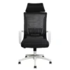 כיסא מחשב משרדי מתכוונן דגם 7019 צבע שחור בשילוב לבן