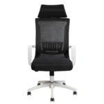 כיסא מחשב משרדי מתכוונן דגם 7019 צבע שחור בשילוב לבן
