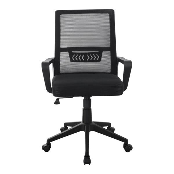 כיסא מחשב משרדי מתכוונן דגם 7018 מבית Step Up צבע שחור