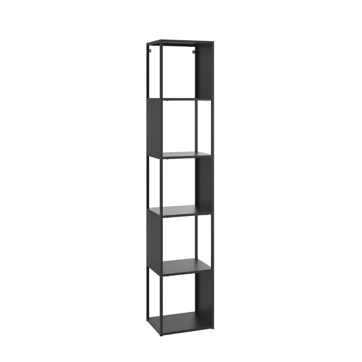 ⁦יחידת מדפים מתכת מעוצבת צבע שחור דגם 208⁩ – תמונה ⁦3⁩