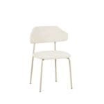 כיסא מרופד לפינת אוכל דגם 6131 בצבע קרם