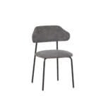 כיסא מרופד לפינת אוכל דגם 6131 בצבע אפור כהה