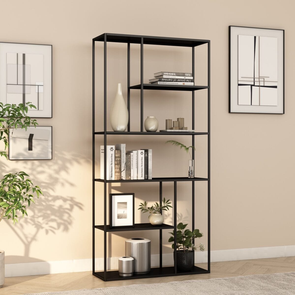 ⁦כוורת מתכת מעוצבת צבע שחור דגם 206⁩ – תמונה ⁦3⁩